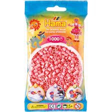 HAMA STRIJKKRALEN - ROZE (06), 1000ST. (ZAKJE 17,5 X 9,5 CM)